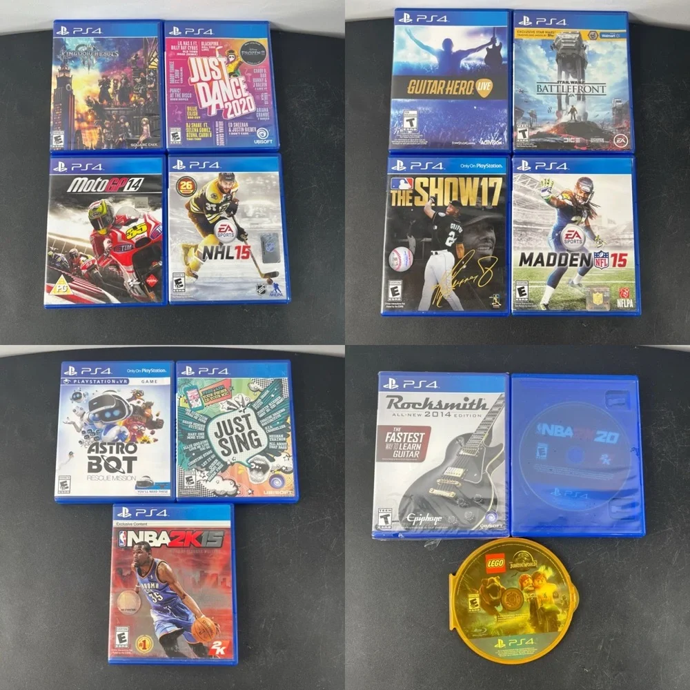PlayStation 4 PS4 Bundle Lot of 14 Games (Kingdom Hearts Astro Bot Star Wars)
